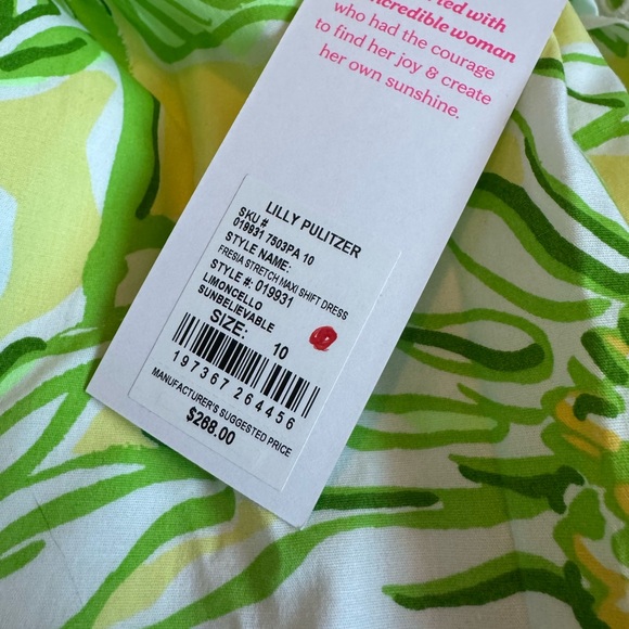 Lilly Pulitzer Lime and Lemon Print Dress - Picture 2 of 2